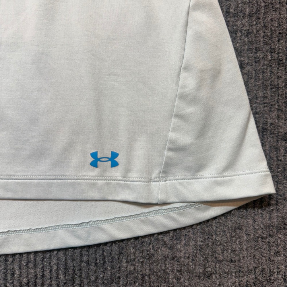 Under Armour Pullover Womens 1X Light Blue Quarter Zip Long Sleeve Athletic Top - Picture 2 of 12